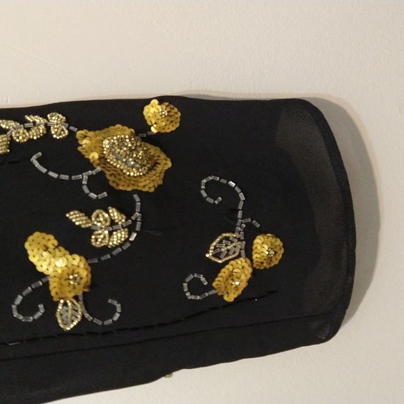 Vintage floral 2 pieces set Golden and black - Picture 6 of 6